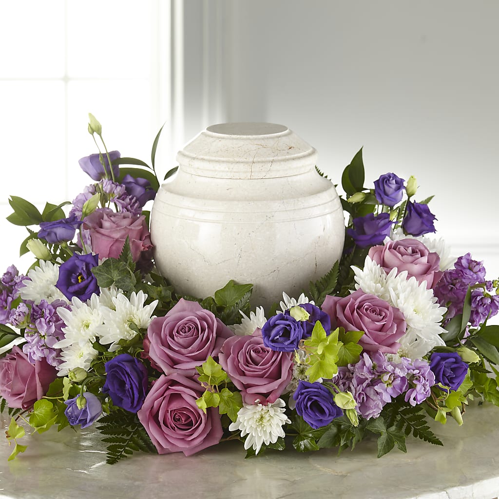 Blooming Sympathy Cremation Adornment – HARRY'S FLOWERS, Victoria BC