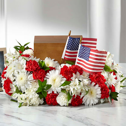 Spirit of Patriotism Cremation Adornment – HARRY'S FLOWERS, Victoria BC