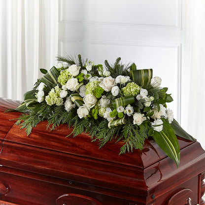 Hopeful Gesture Casket Spray – HARRY'S FLOWERS, Victoria BC