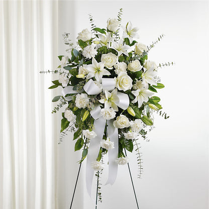 With Care Standing Spray – HARRY'S FLOWERS, Victoria BC