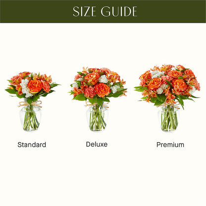 Apricot Glow Bouquet – HARRY'S FLOWERS, Victoria BC