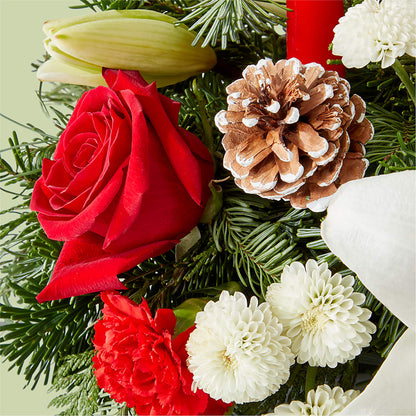Seasonal Festivities Centerpiece – HARRY'S FLOWERS, Victoria BC