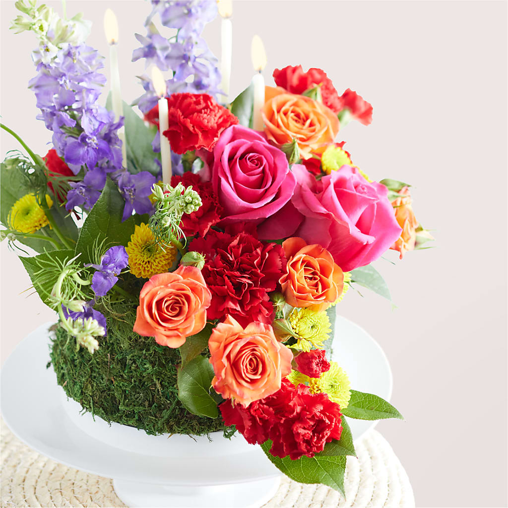 Best Year Yet Floral Cake – HARRY'S FLOWERS, Victoria BC