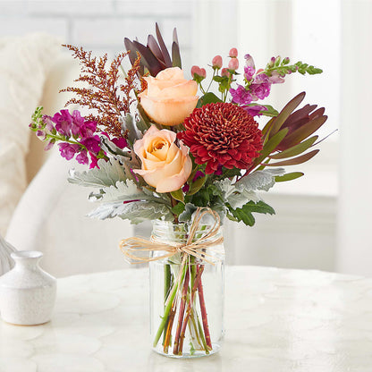 Moody Hues Bouquet – HARRY'S FLOWERS, Victoria BC