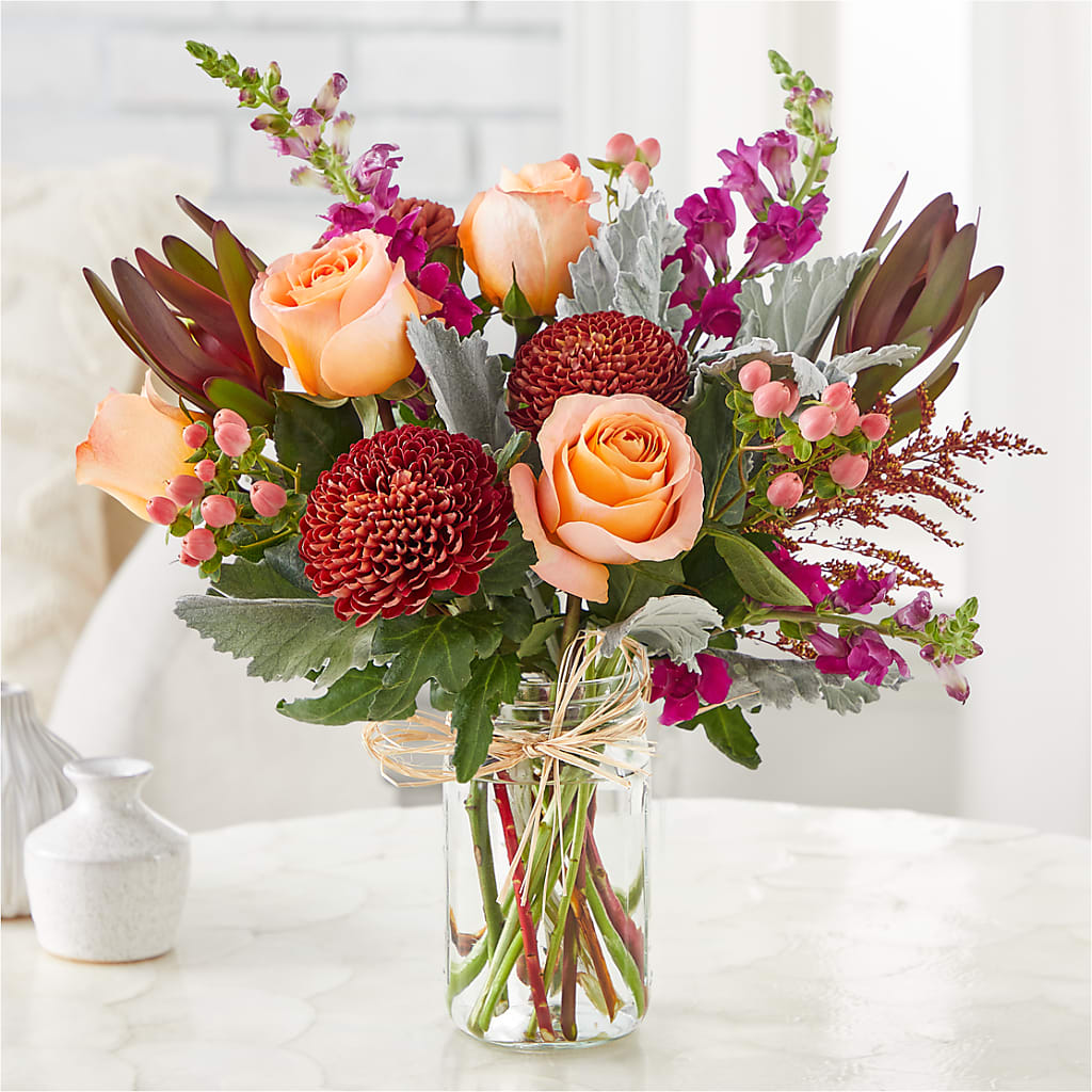 Moody Hues Bouquet – HARRY'S FLOWERS, Victoria BC