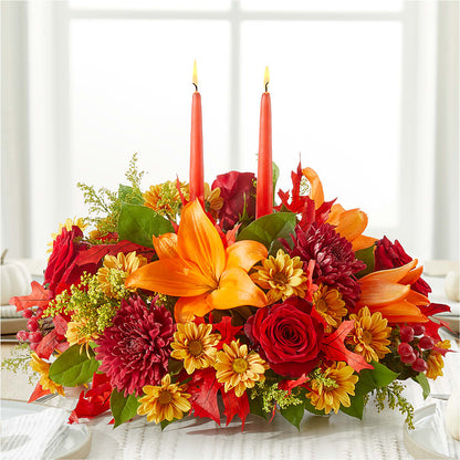 Autumn's Embrace Centerpiece – HARRY'S FLOWERS, Victoria BC