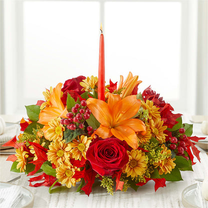 Autumn's Embrace Centerpiece – HARRY'S FLOWERS, Victoria BC