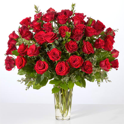 Forever Yours Fifty Stem Red Rose Bouquet – HARRY'S FLOWERS, Victoria BC