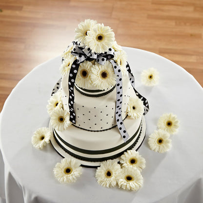 Simple Sophistication Cake Décor – HARRY'S FLOWERS, Victoria BC