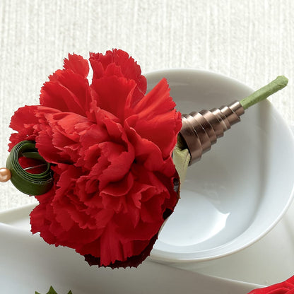 Red Carnation Boutonniere – HARRY'S FLOWERS, Victoria BC