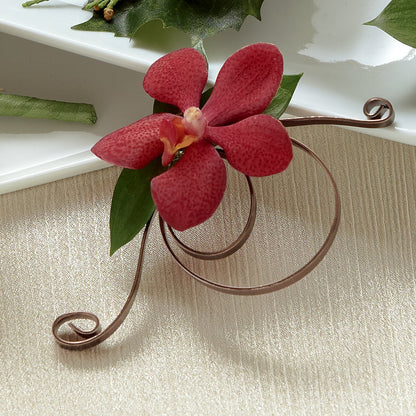 Red Mokara Boutonniere – HARRY'S FLOWERS, Victoria BC